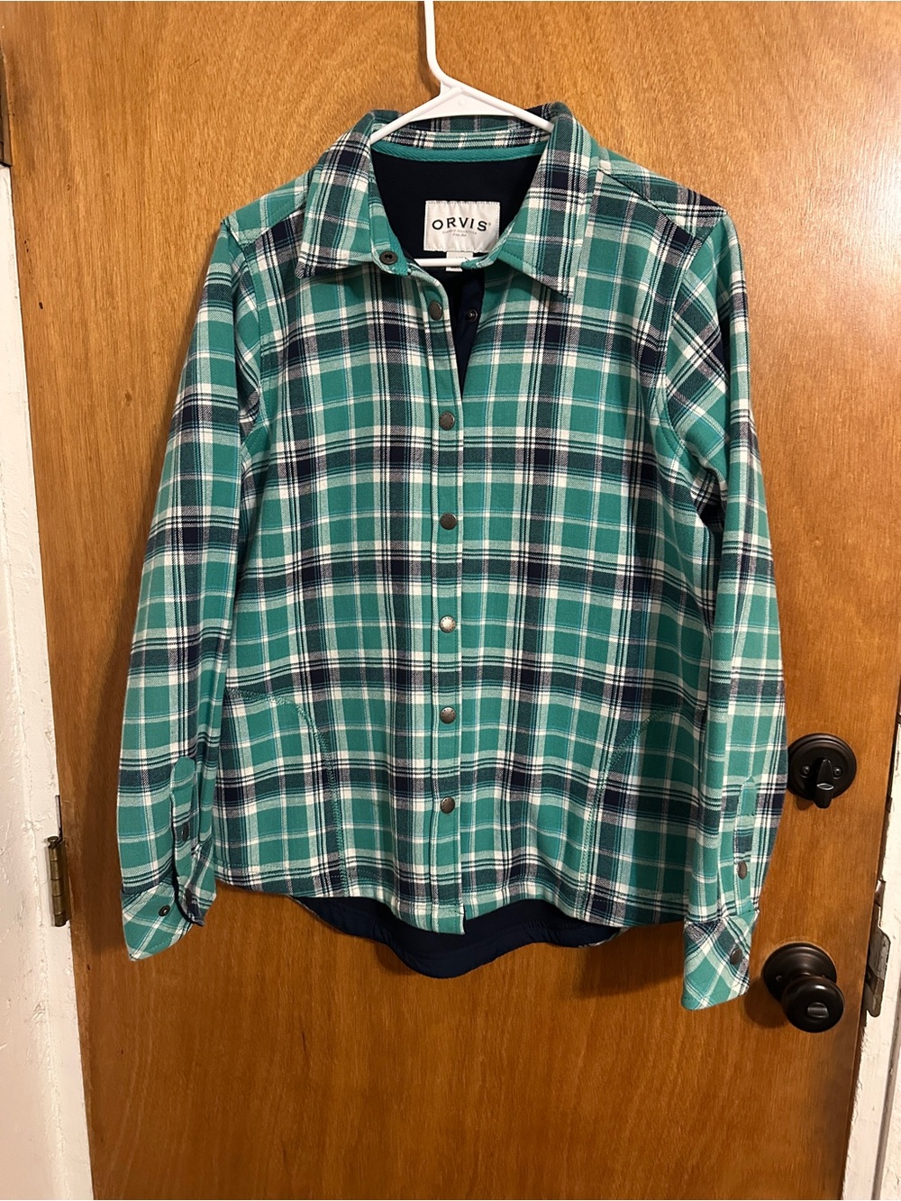 Orvis Men’s Plaid Flannel Shacket Shirt Jacket L/G